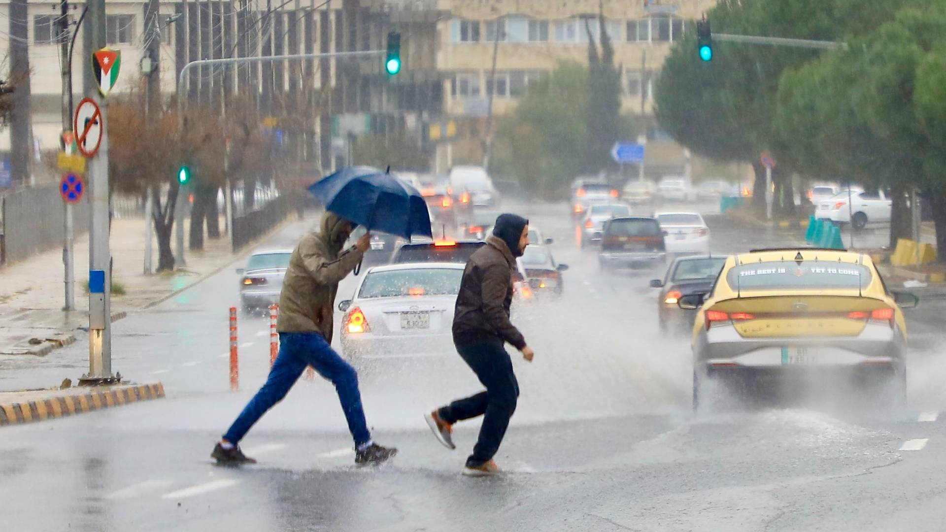 أمطار في العاصمة عمان