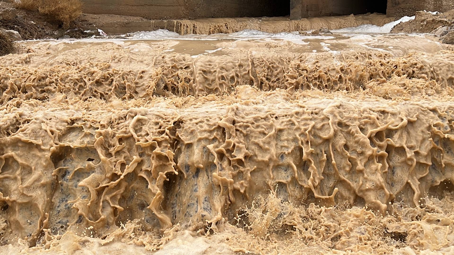 سيول في احدى مناطق الأردن