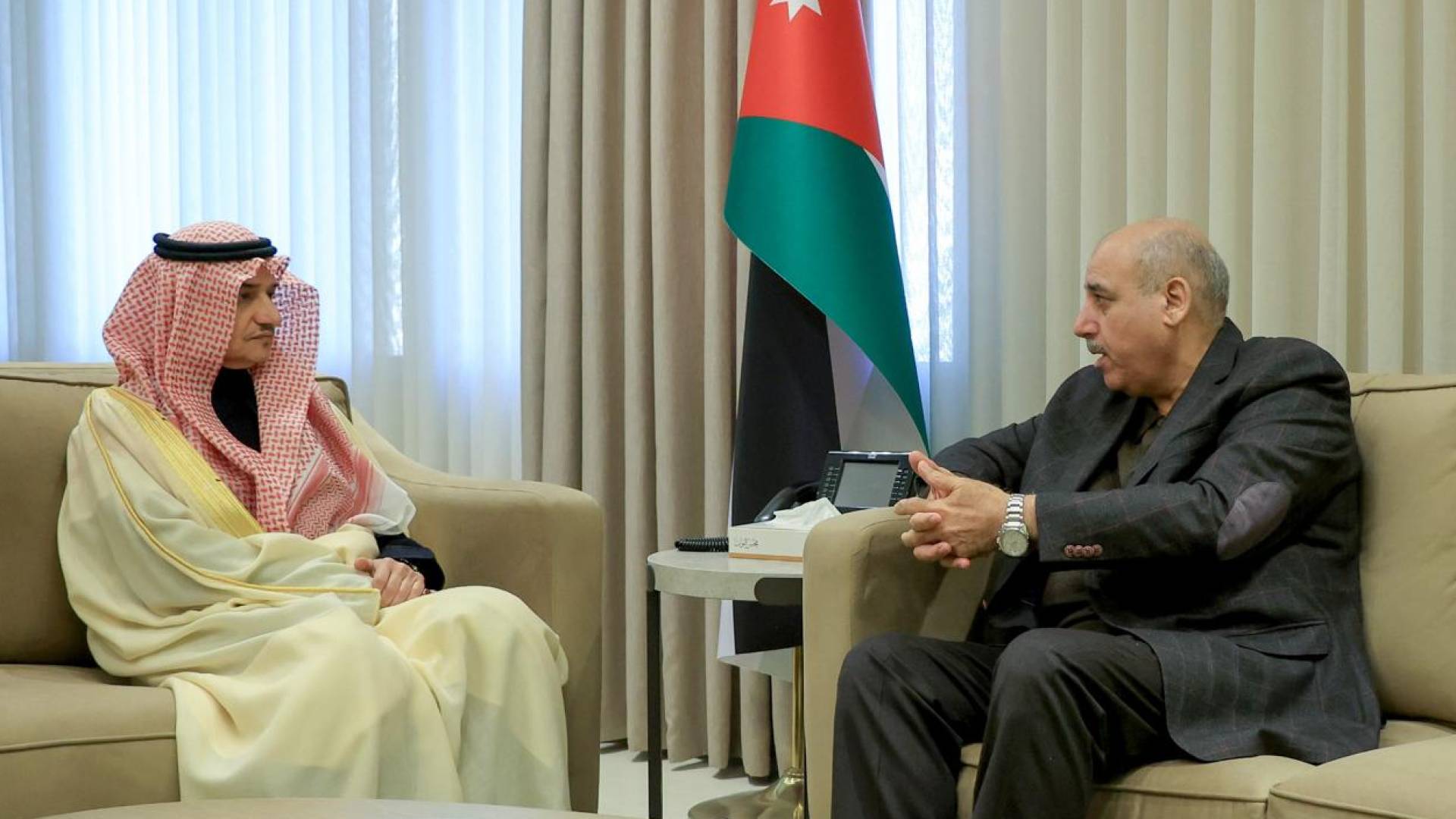 استقبل رئيس مجلس النواب، مازن القاضي سفير المملكة العربية السعودية لدى الأردن