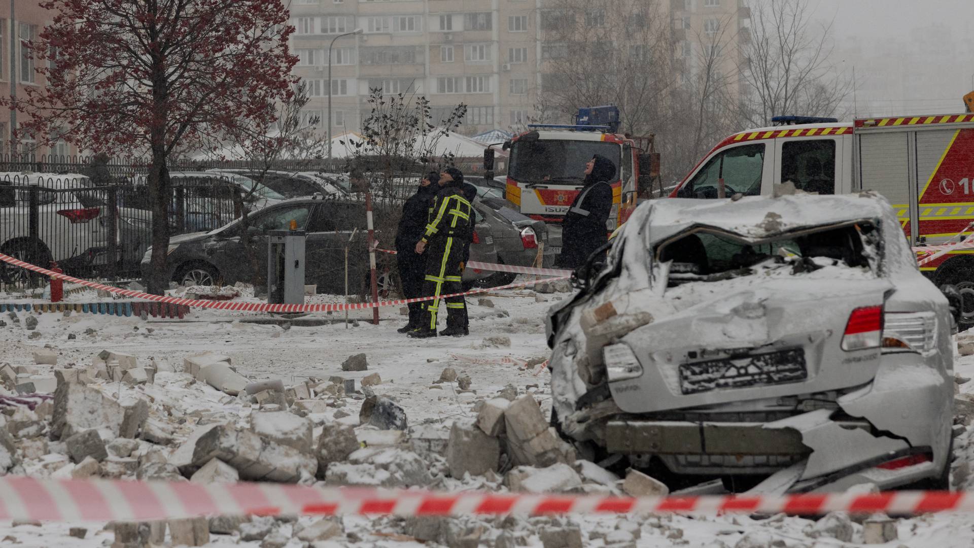 اثار القصف الروسي في أوكرانيا