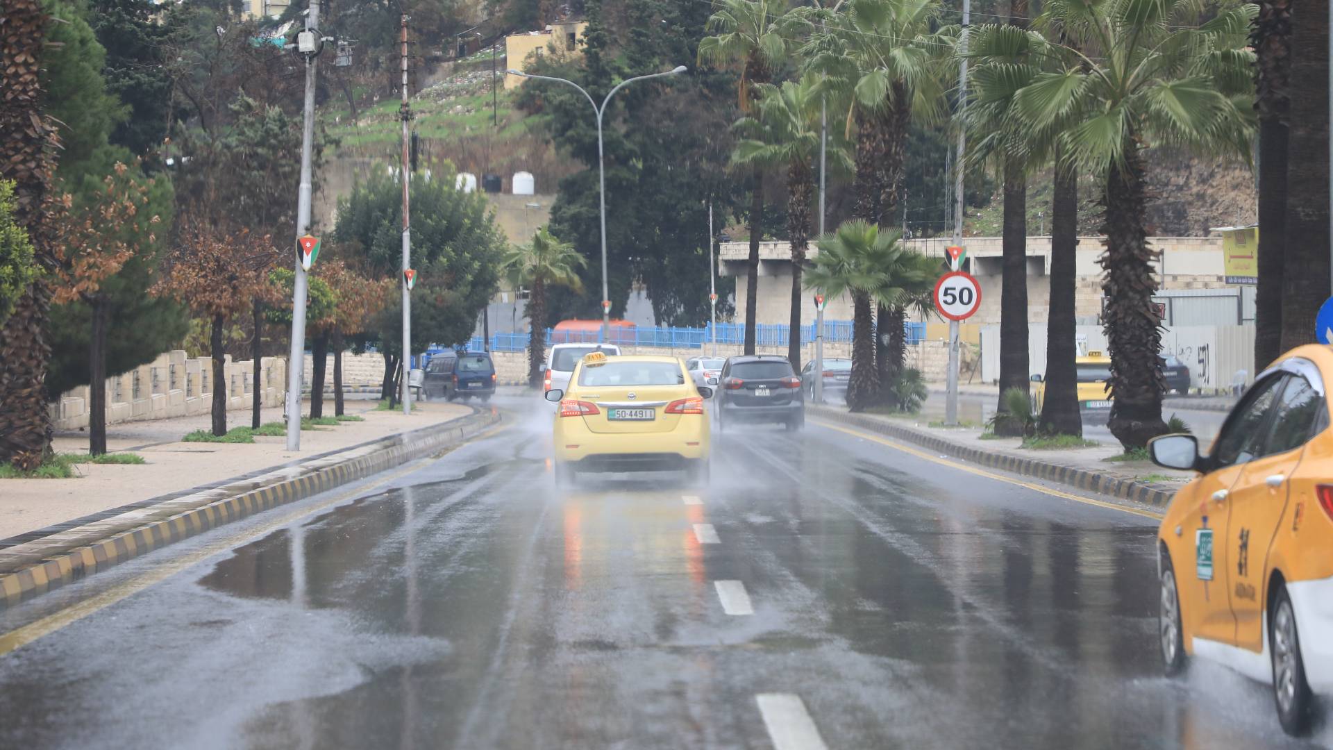 أمطار في العاصمة عمان