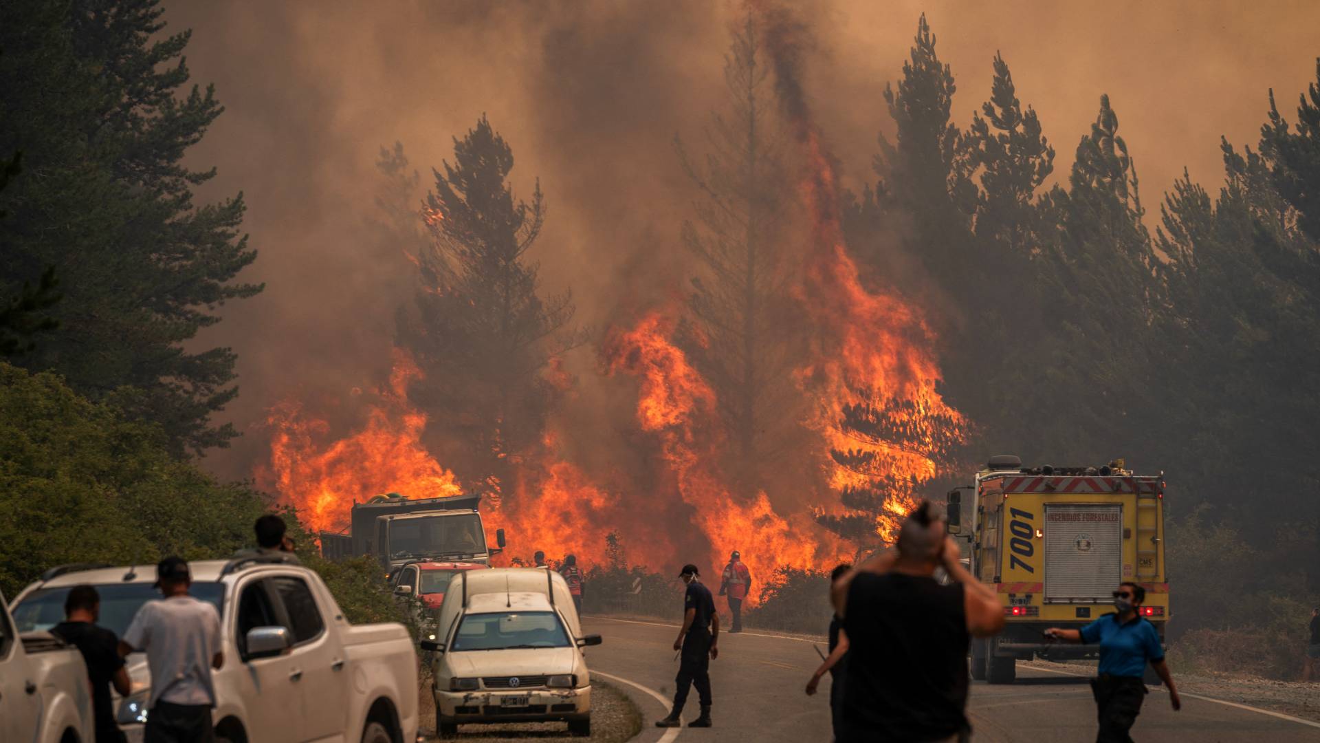 حرائق في الأرجنتين