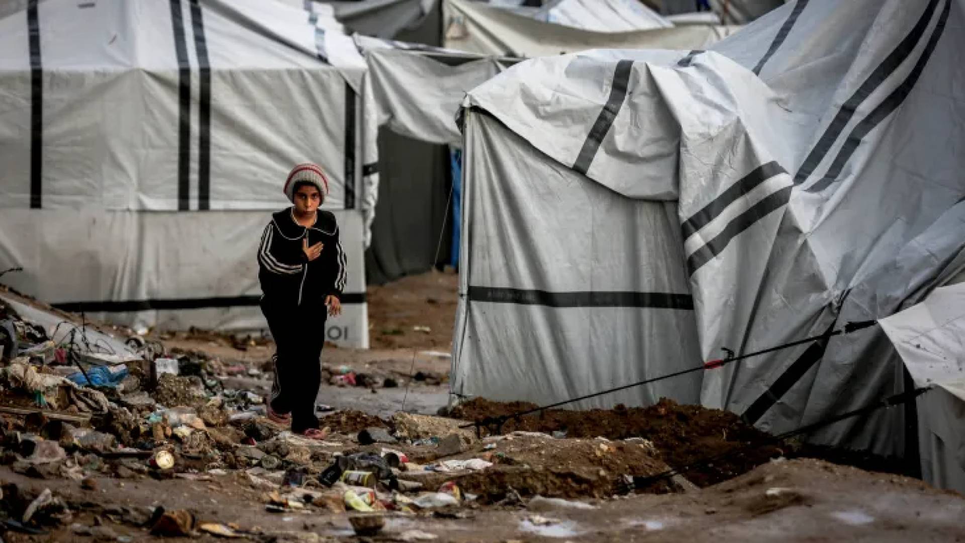 غرق خيام النازحين في غزة