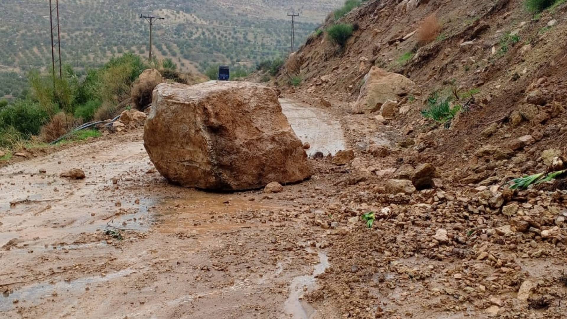 أثر المنخفض الجوي على محافظة جرش
