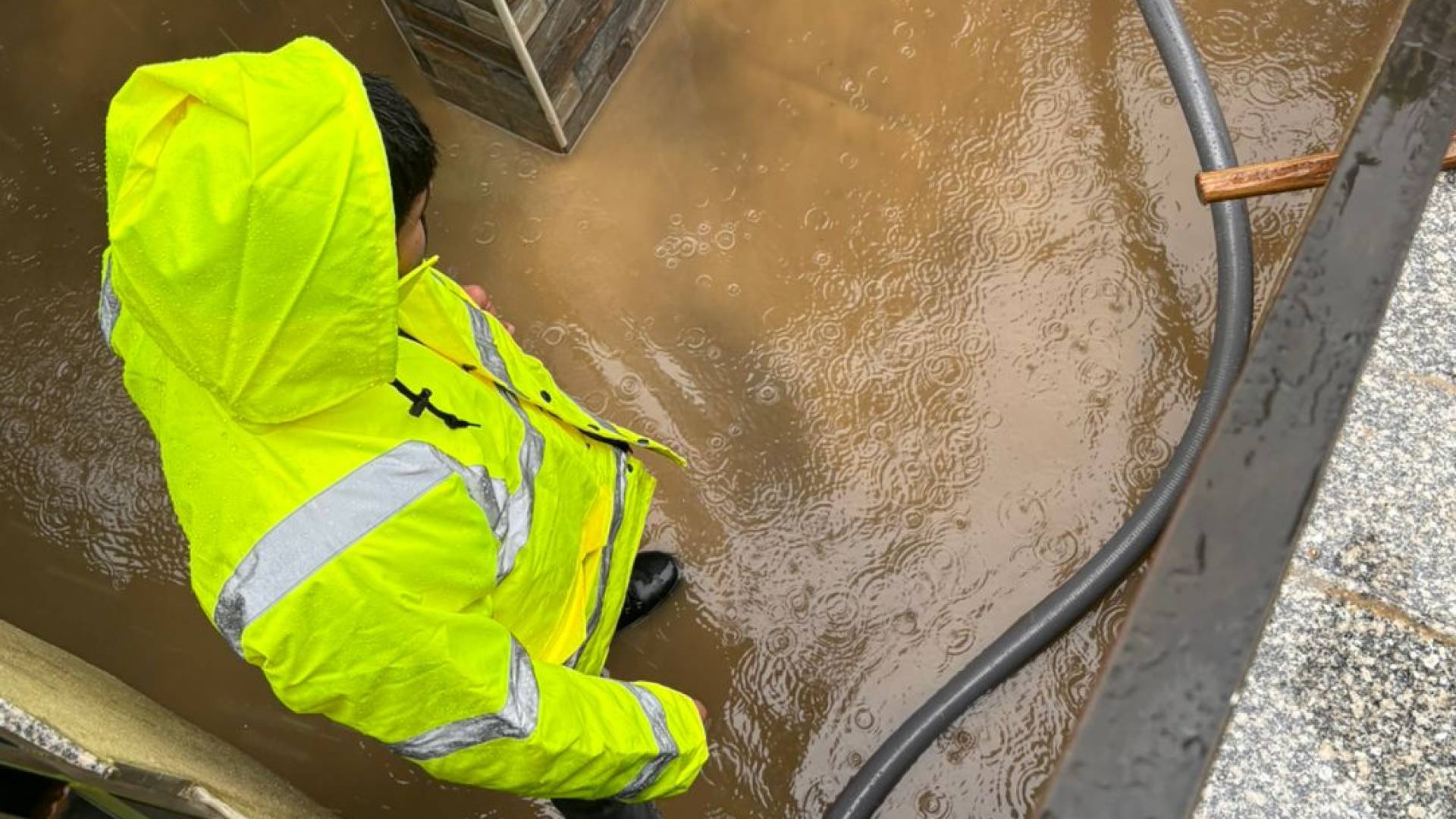 أحد الأماكن المتضررة في محافظة مادبا