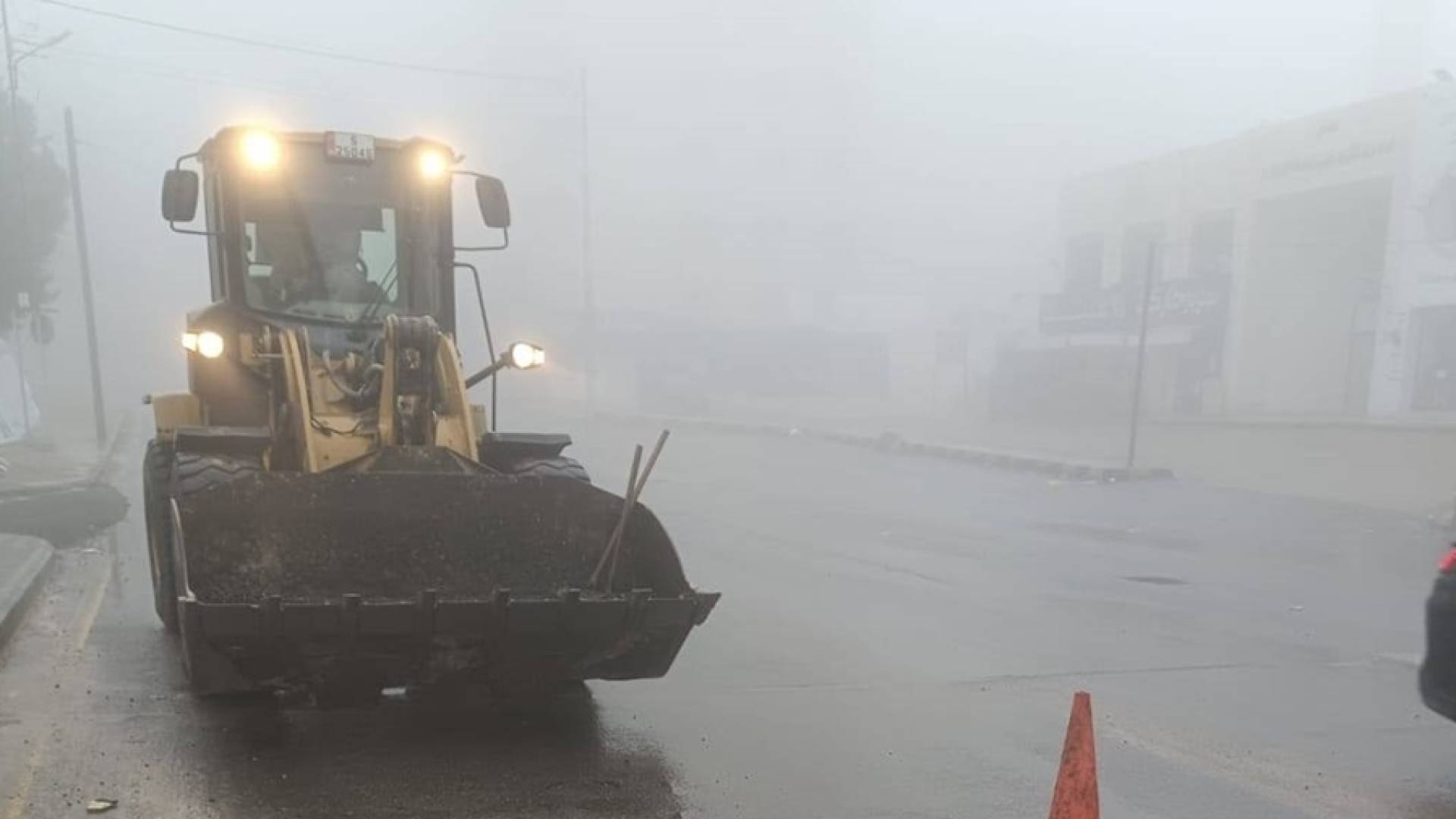 تأثير المنخفض الجوي على محافظة معان