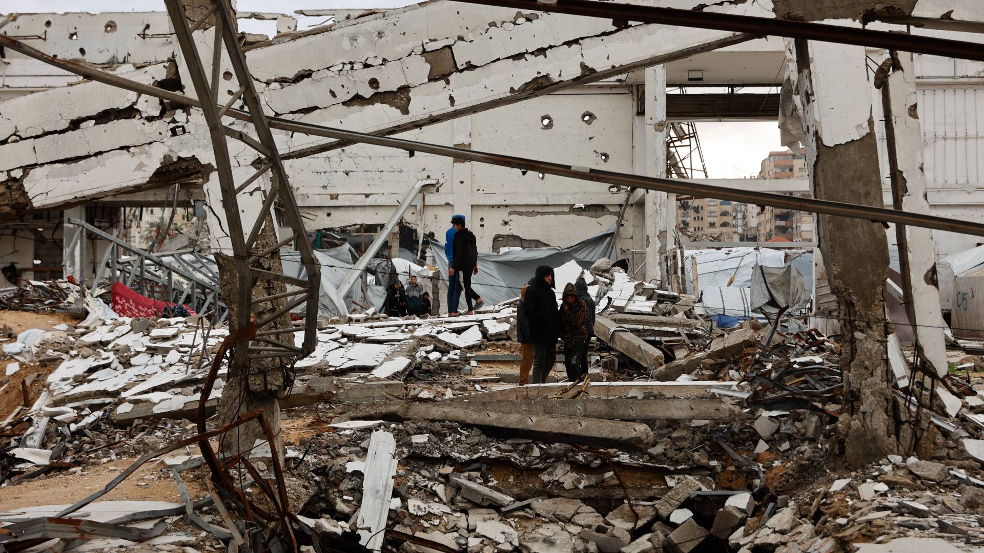 قطاع غزة المدمر