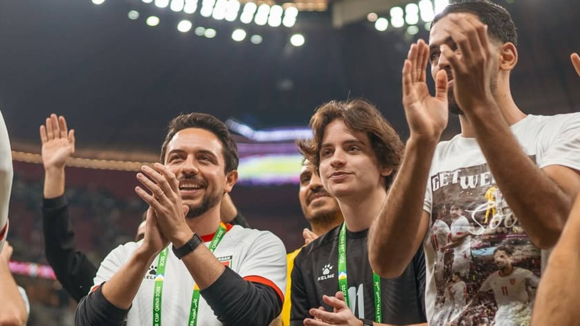 ولي العهد الأمير الحسين بن عبدالله الثاني  والأمير هاشم بن عبدالله الثاني