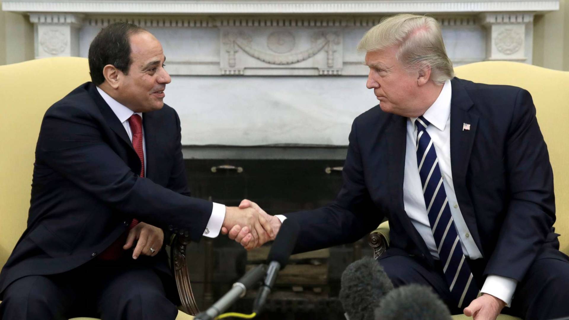 الرئيس الأمريكي دونالد ترمب والرئيس المصري عبدالفتاح السيسي