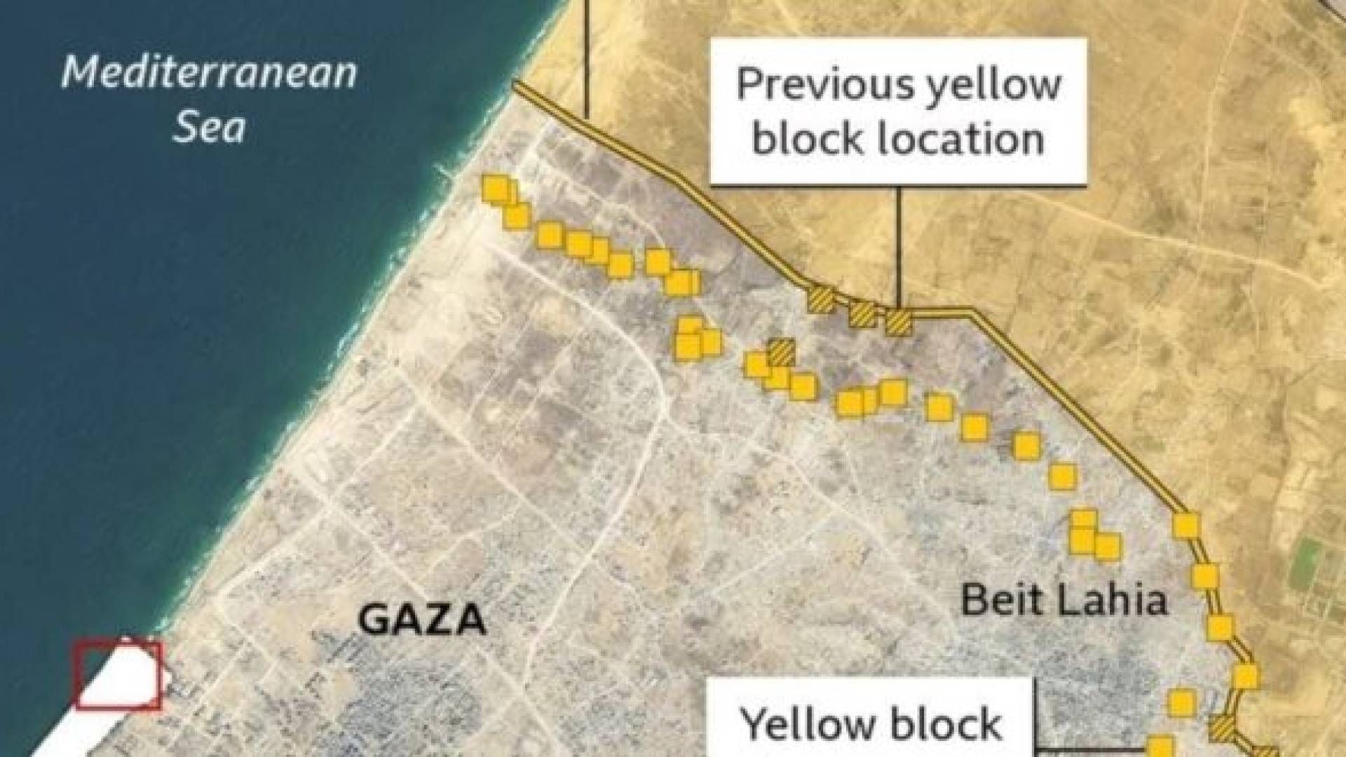 صور أقمار صناعية لقطاع غزة