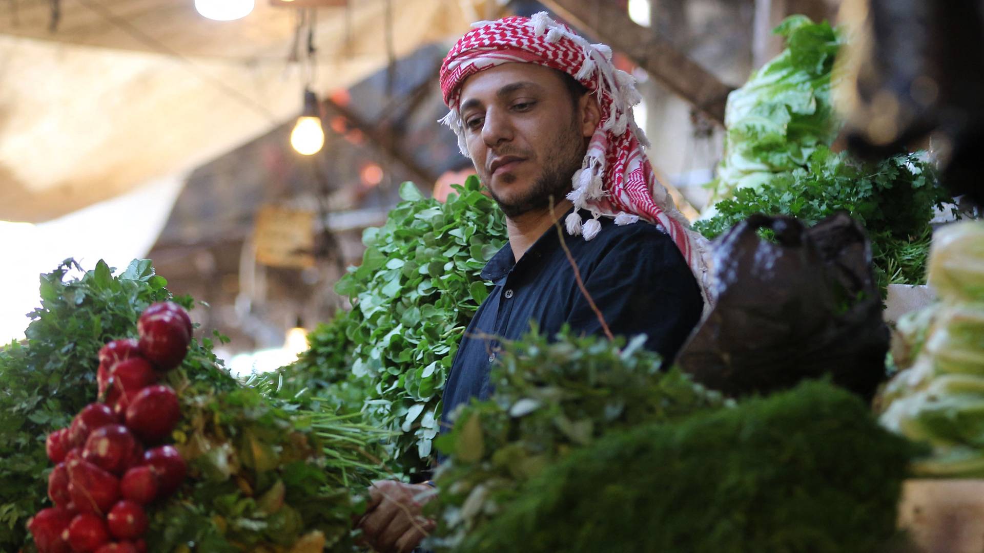 بائع خضار في الأردن -أرشيفية