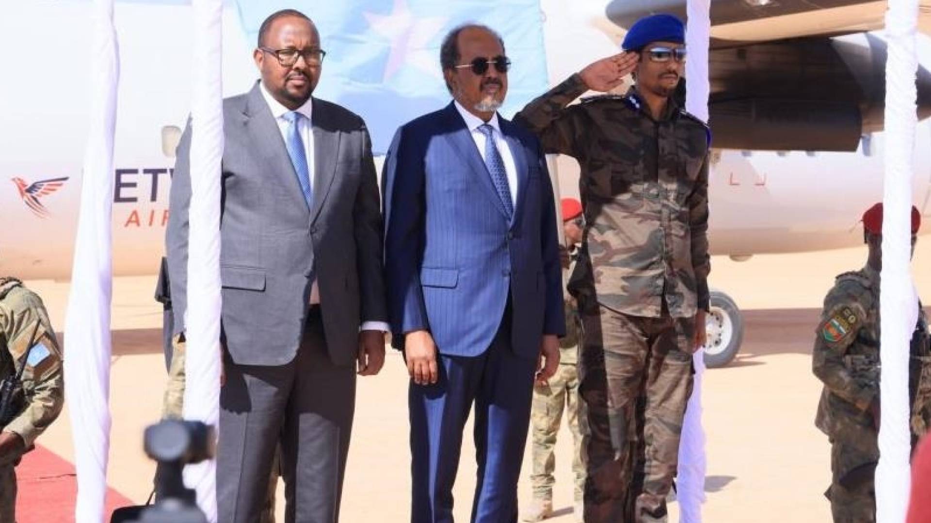 الرئيس الصومالي يصل  مدينة لاسعانود