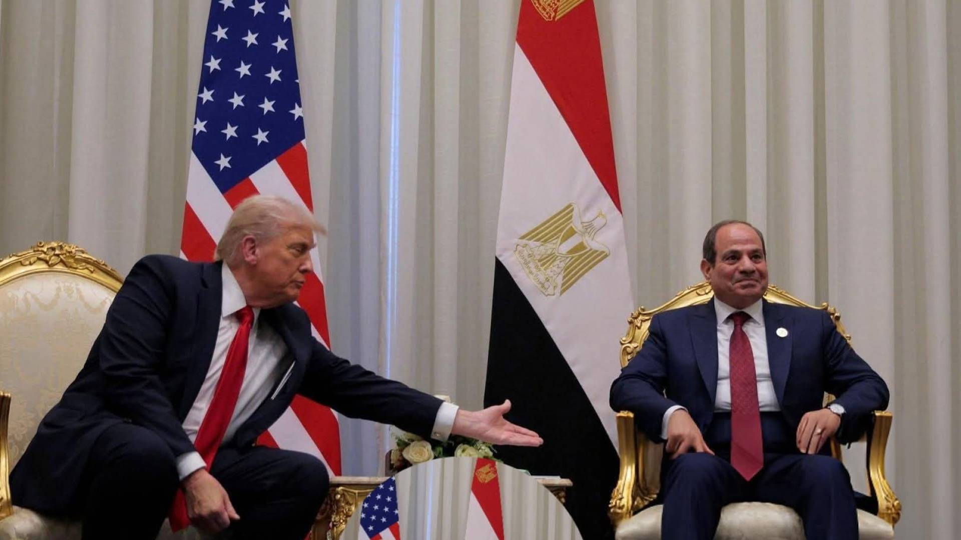 الرئيس المصري عبدالفتاح السيسي والرئيس الأمريكي دونالد ترمب