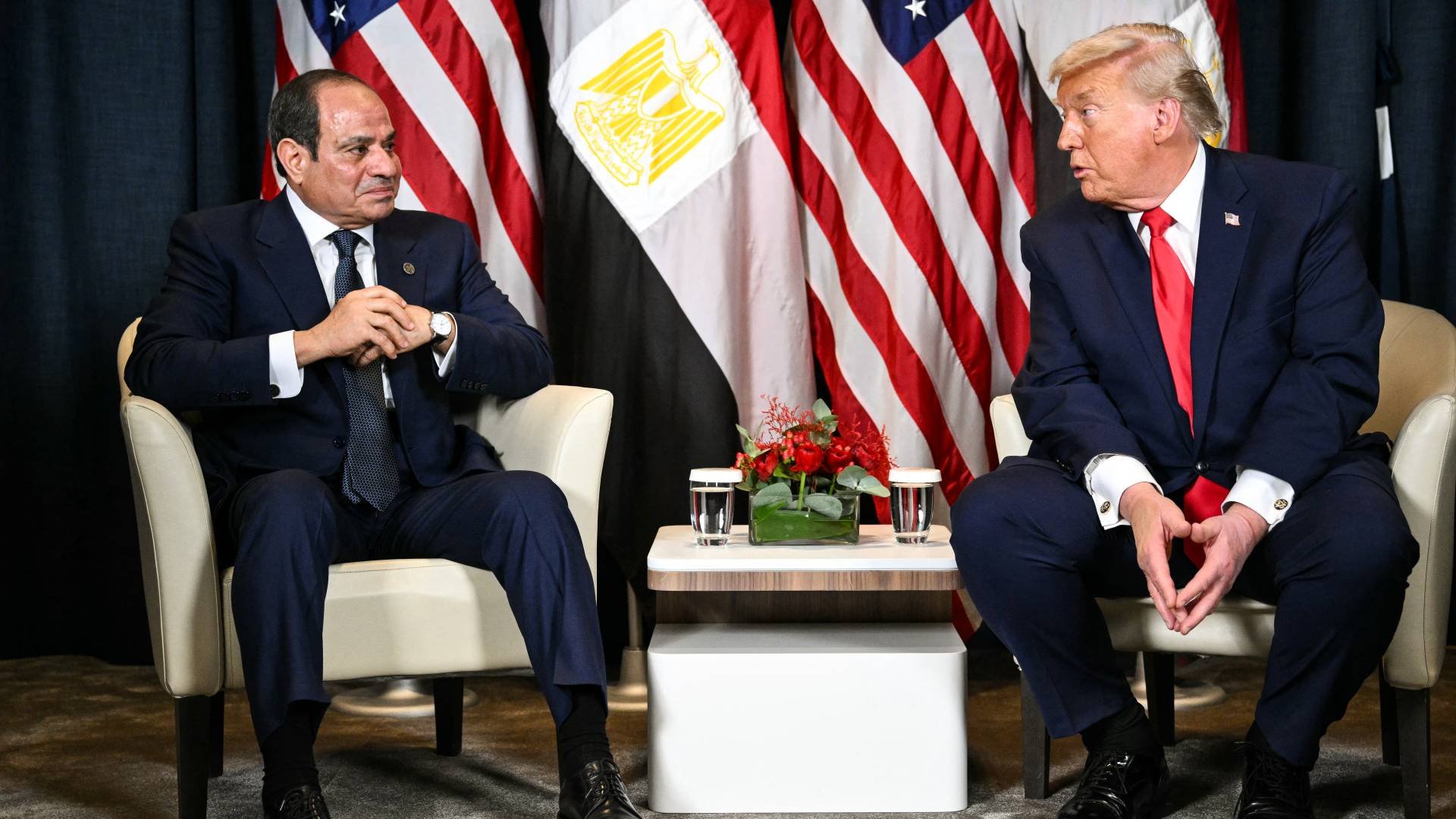 الرئيس المصري عبد الفتاح السيسي و الرئيس ترمب