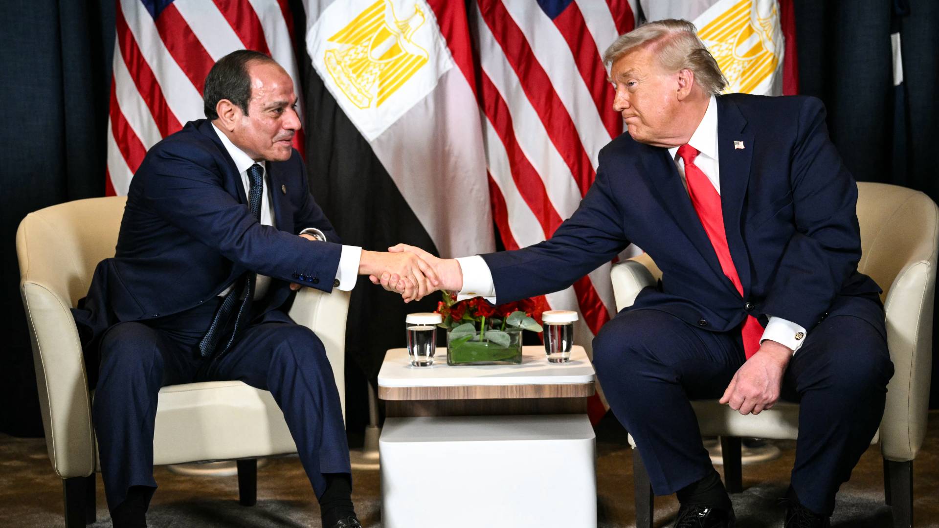 الرئيس الأمريكي دونالد ترمب والرئيس المصري عبدالفتاح السيسي