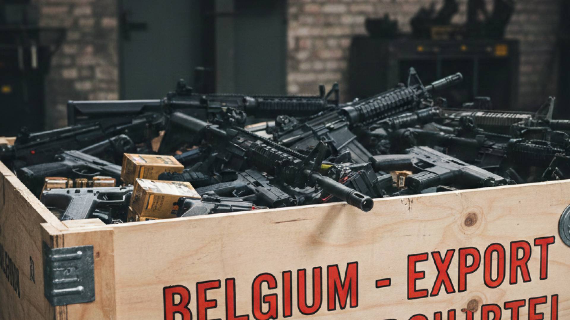 صورة مولدة بالذكاء الاصطناعي لأسلحة بلجيكية
