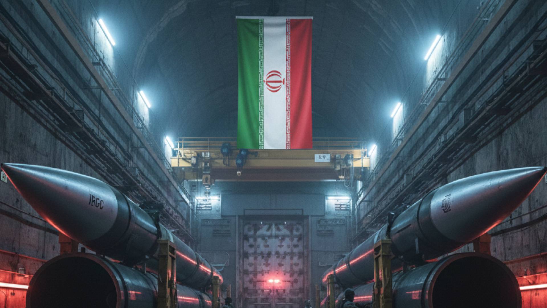 صورة مولدة بالذكاء الاصطناعي لصواريخ إيرانية