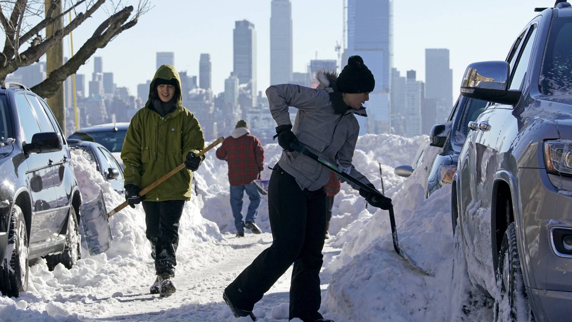 عاصفة ثلجية في أمريكا