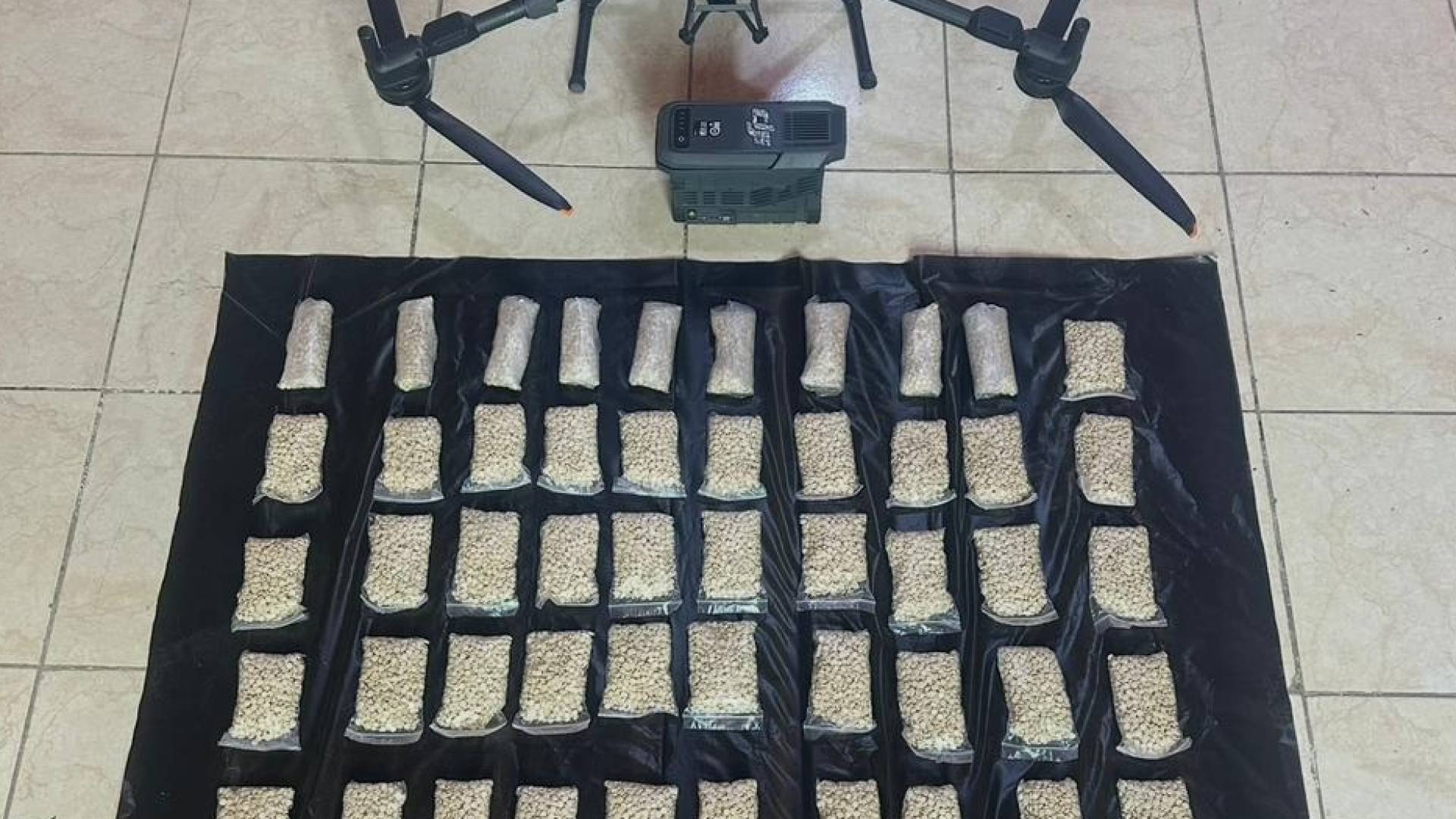 المواد المخدرة التي تم ضبطها