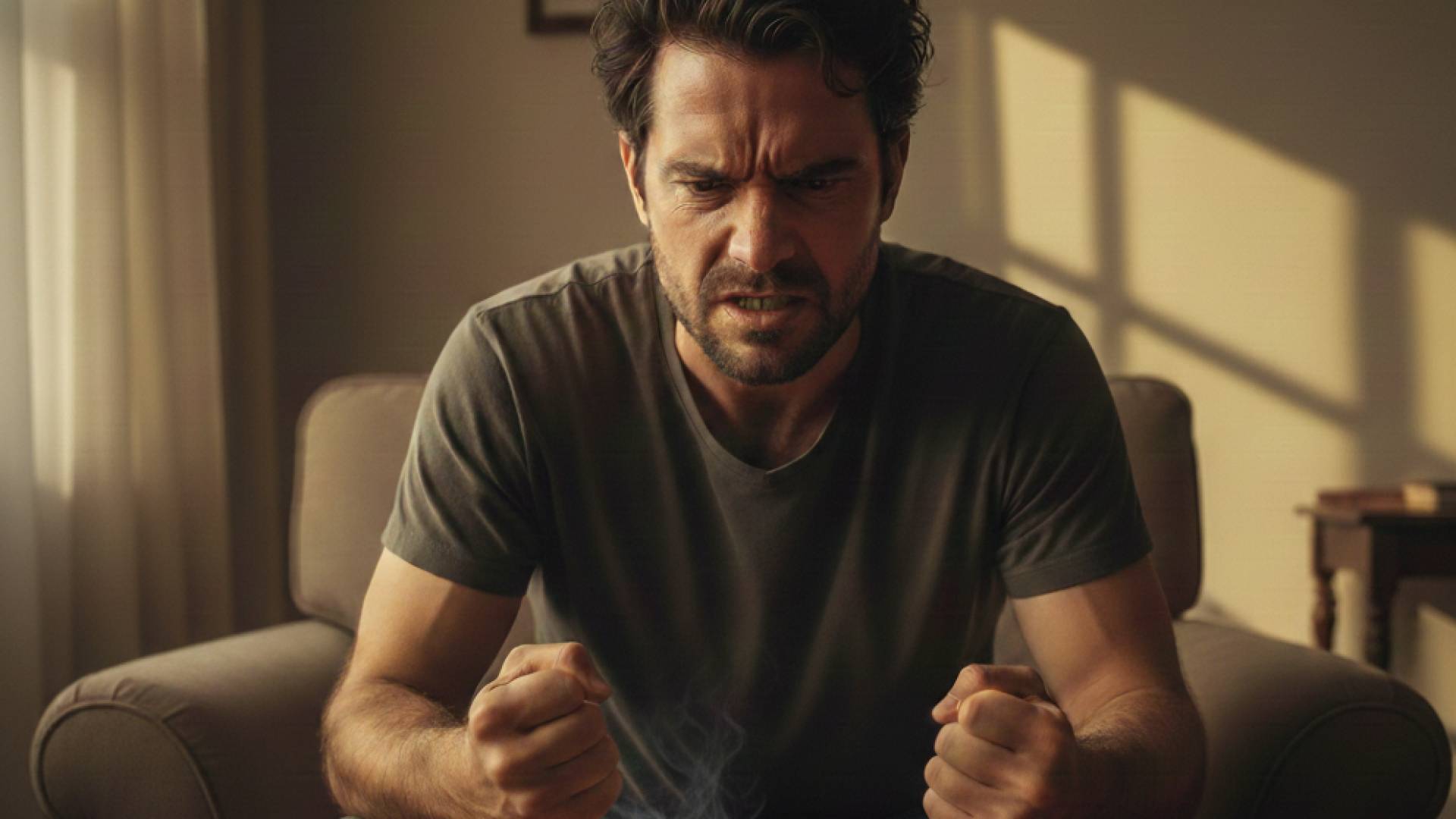 صورة بالذكاء الاصطناعي لشخص عصبي