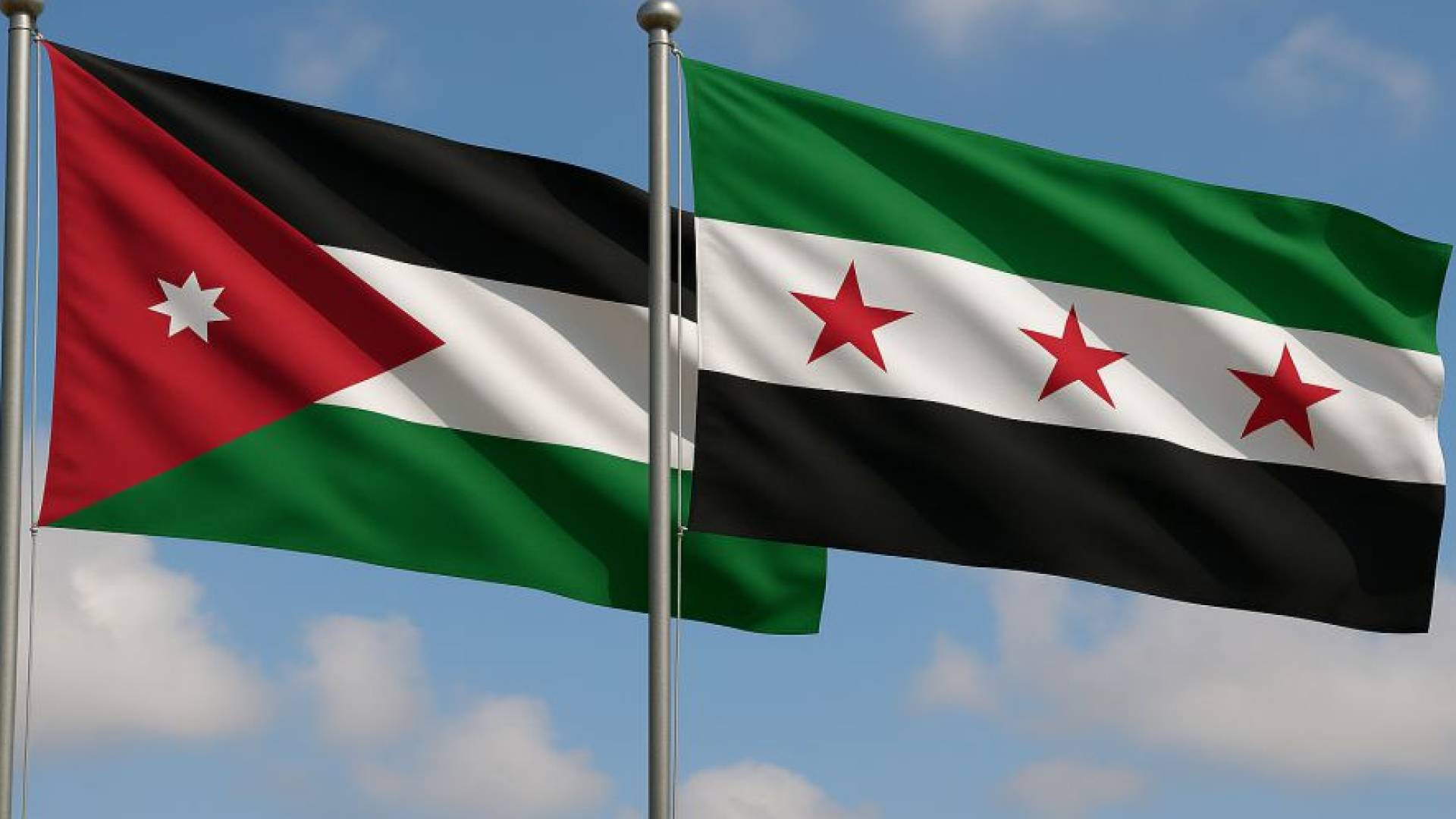 علم الأردن و سوريا