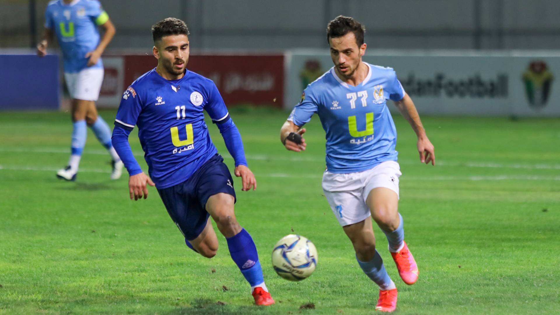 من مباراة سابقة بين الفيصلي والرمثا