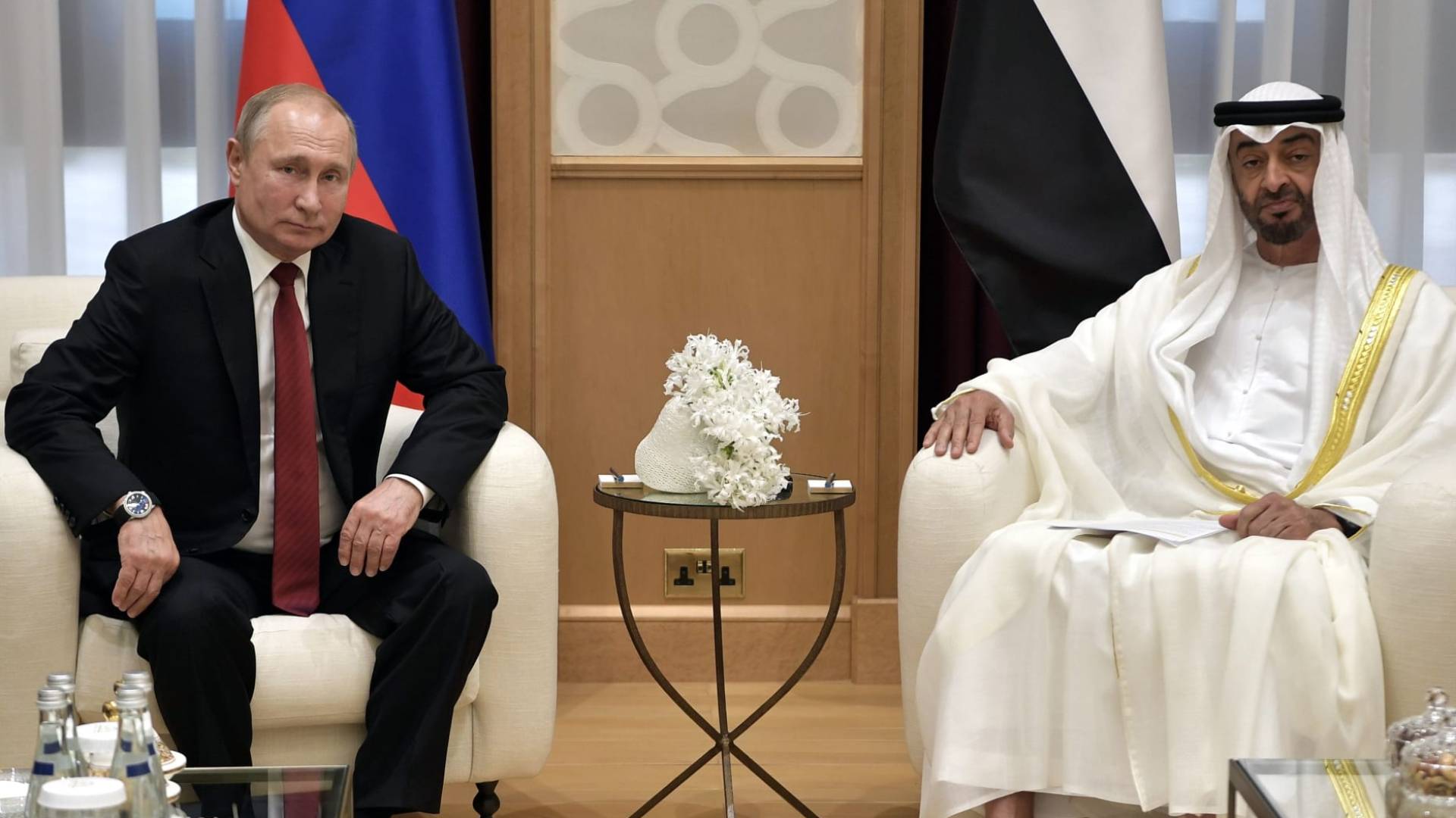 الرئيس الروسي فلاديمير بوتين و الرئيس الإماراتي محمد بن زايد