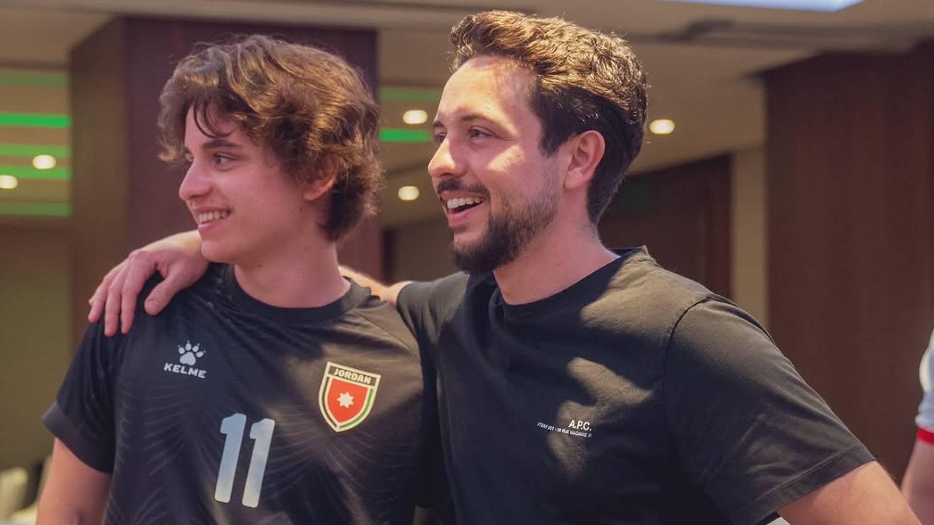 سمو ولي العهد الأمير الحسين بن عبد الله الثاني و شقيقه الأمير هاشم بن عبد الله الثاني