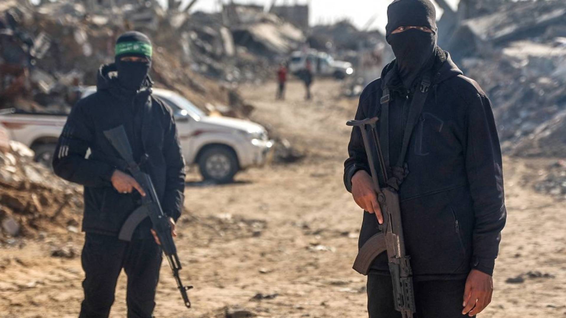 عناصر من حركة حماس في قطاع غزة
