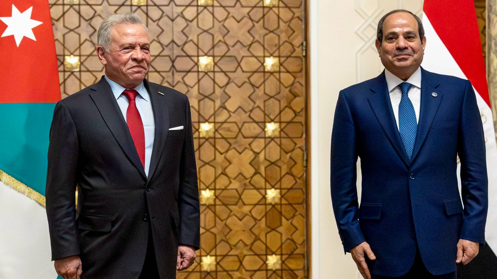 الملك عبدالله الثاني والرئيس المصري عبد الفتاح السيسي