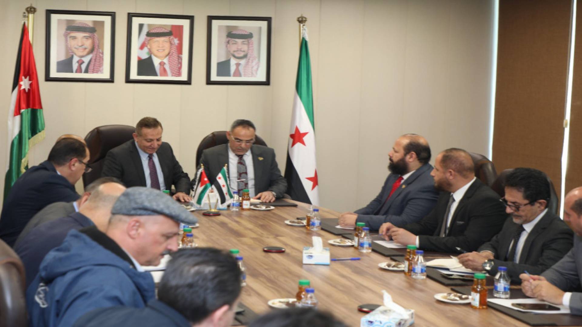 وزير الزراعة صائب الخريسات و وزير  الزراعة السوري أمجد بدر