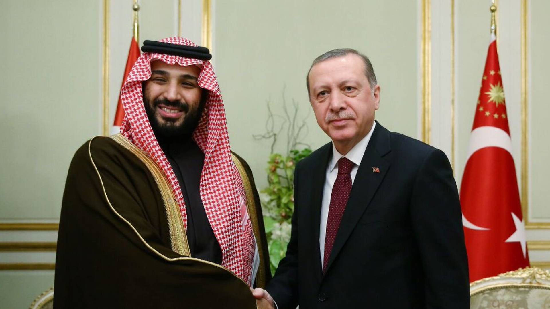 الرئيس التركي أردوغان و ولي العهد السعودي الأمير محمد بن سلمان.