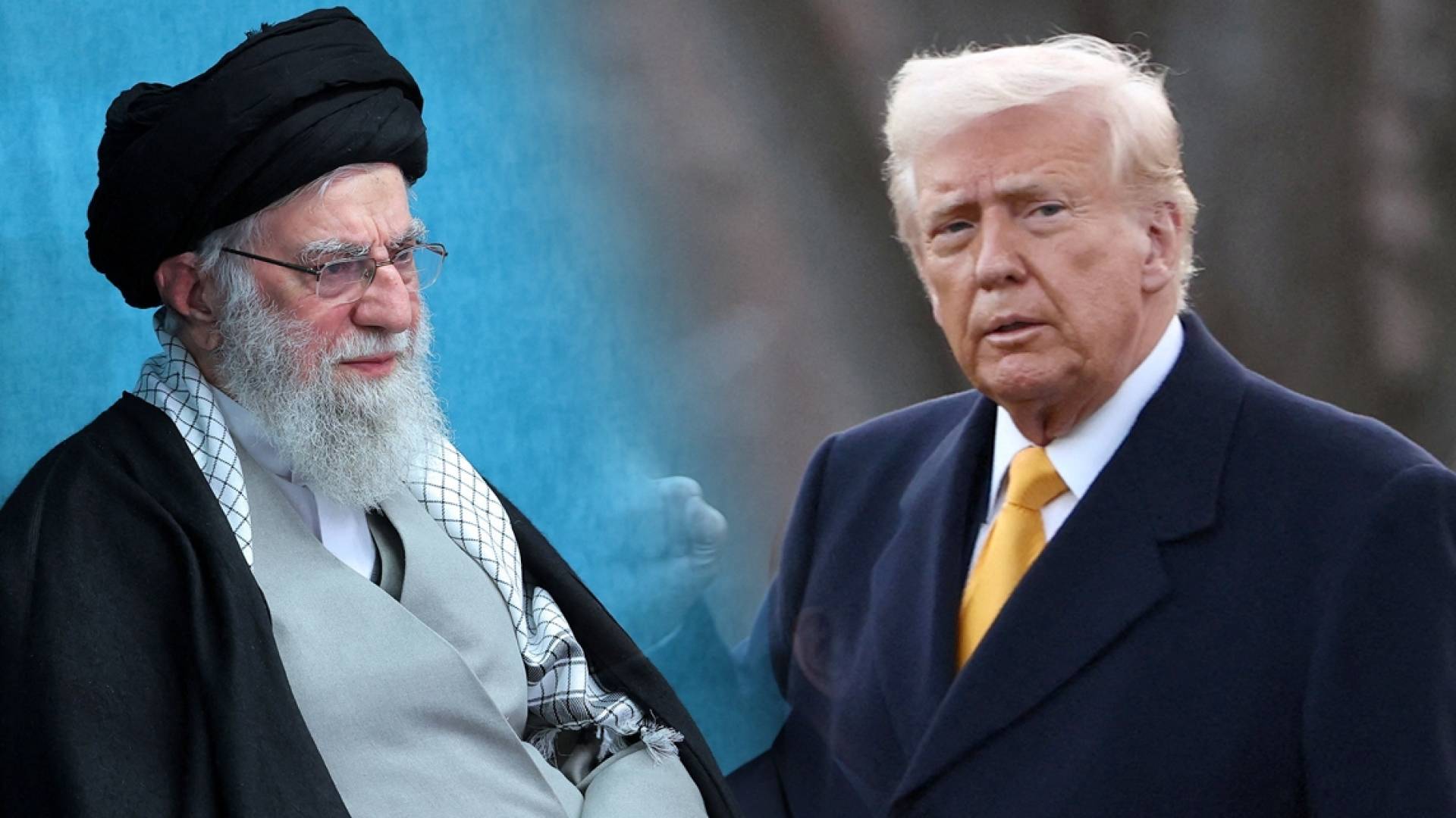 الرئيس الأمريكي دونالد ترمب والمرشد الإيراني علي خامنئي