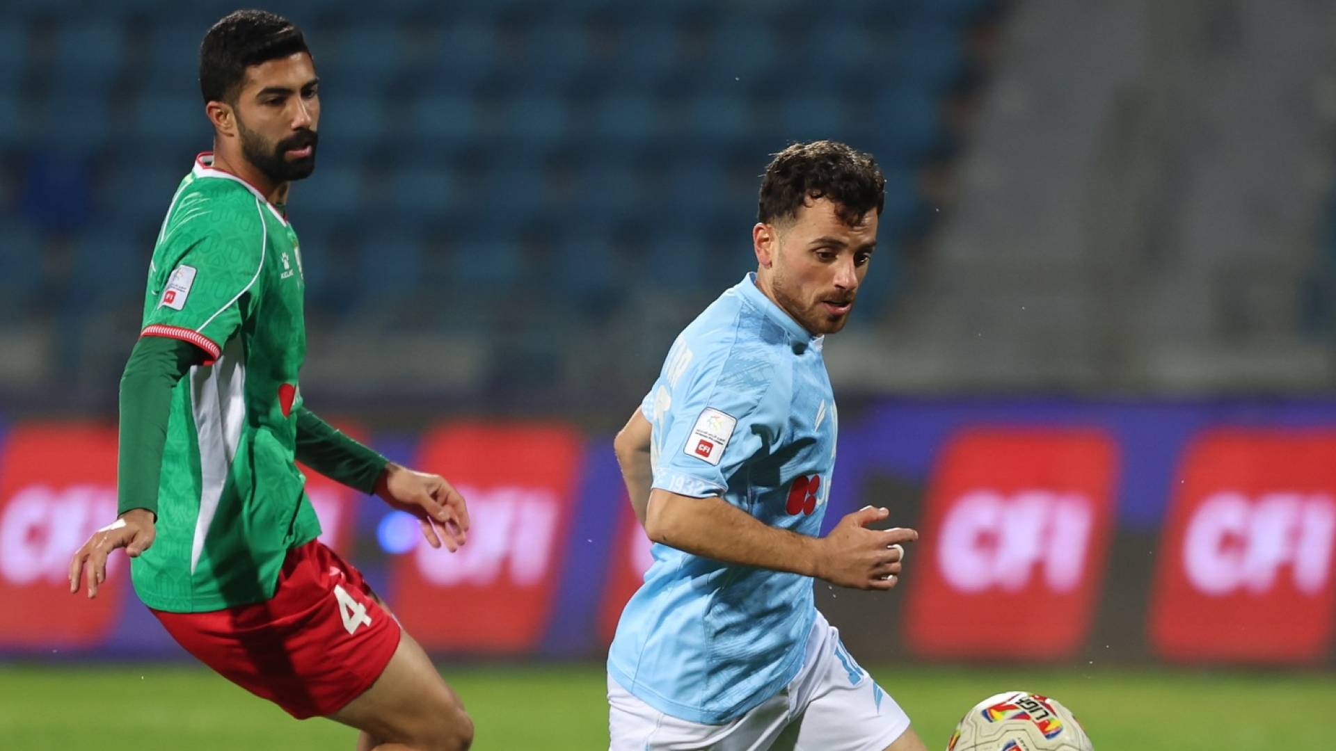 من مباراة سابقة بين الفيصلي والوحدات