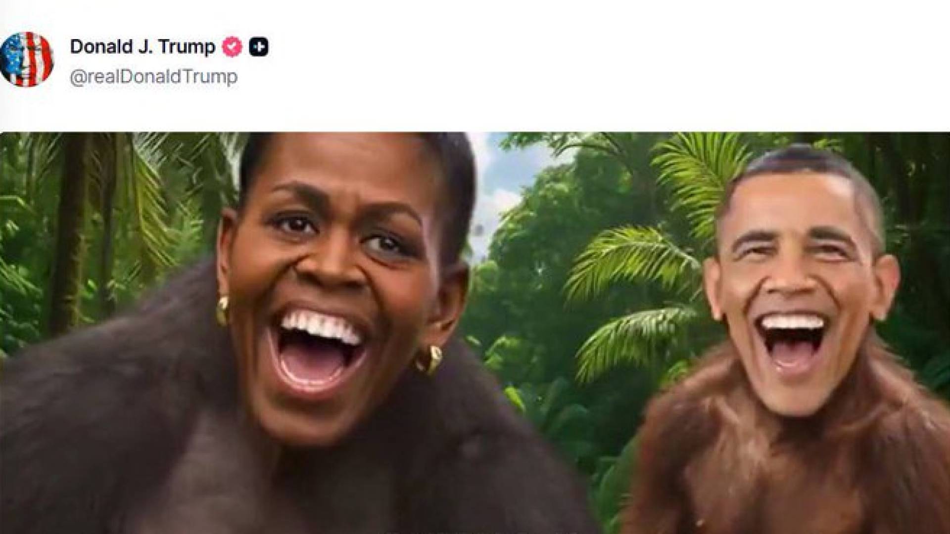 صورة من فيديو أوباما على منصة ترمب "تروث سوشيال"