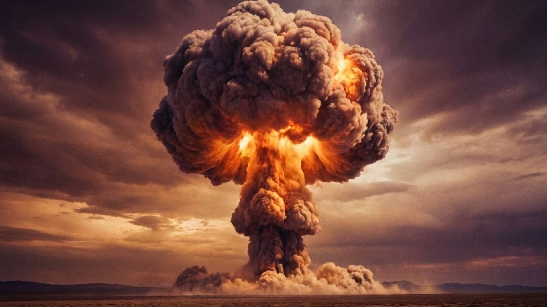 صورة تم توليدها بالذكاء الاصطناعي للتجارب النووية