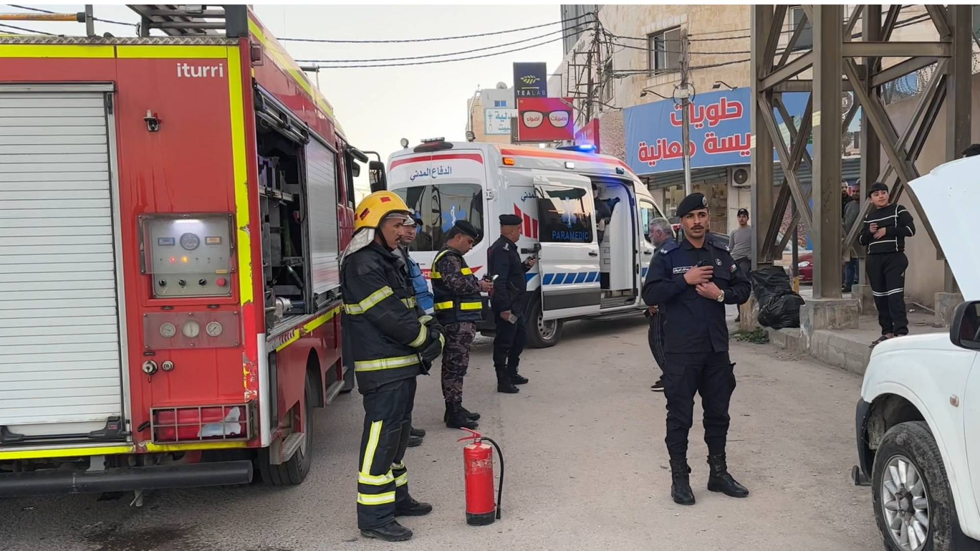 كوادر الدفاع المدني في محافظة المفرق