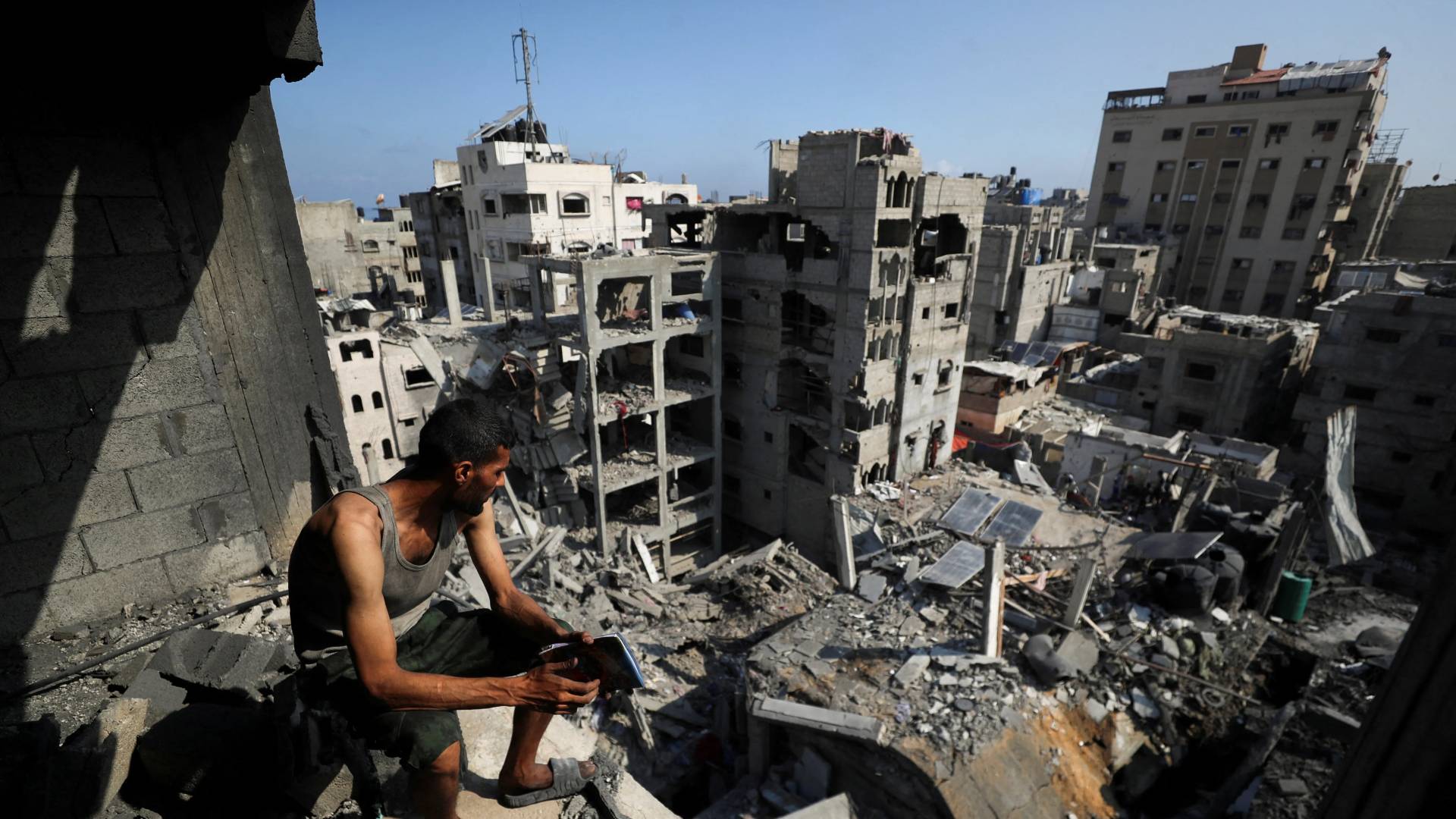 الدمار الحاصل في مدينة غزة