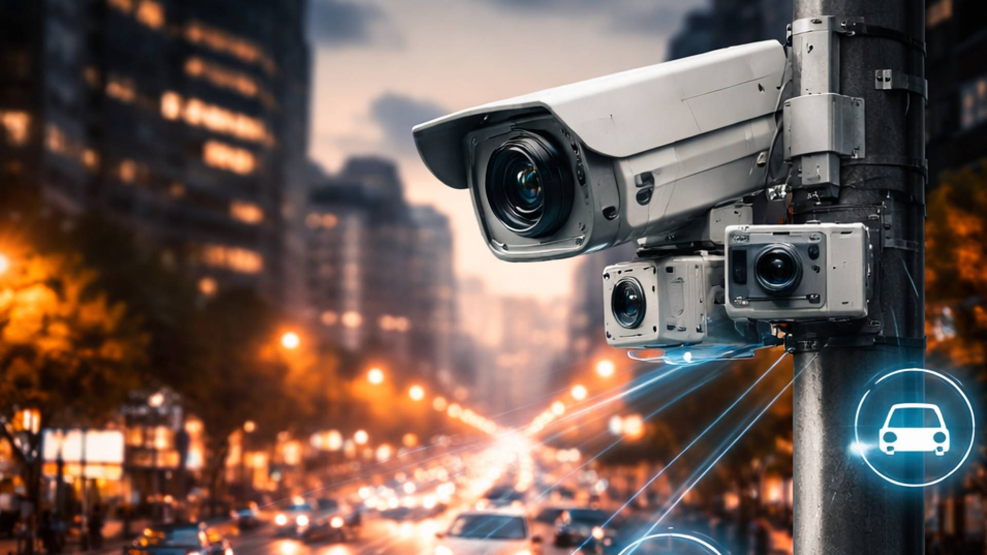 كاميرات ذكية للمراقبة - صورة تم توليدها بالذكاء الاصطناعي