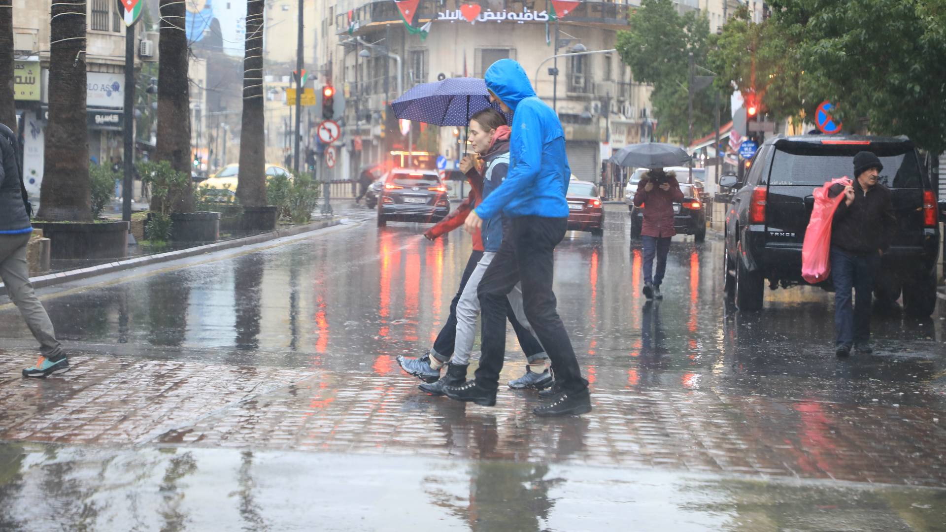 أمطار في العاصمة عمان