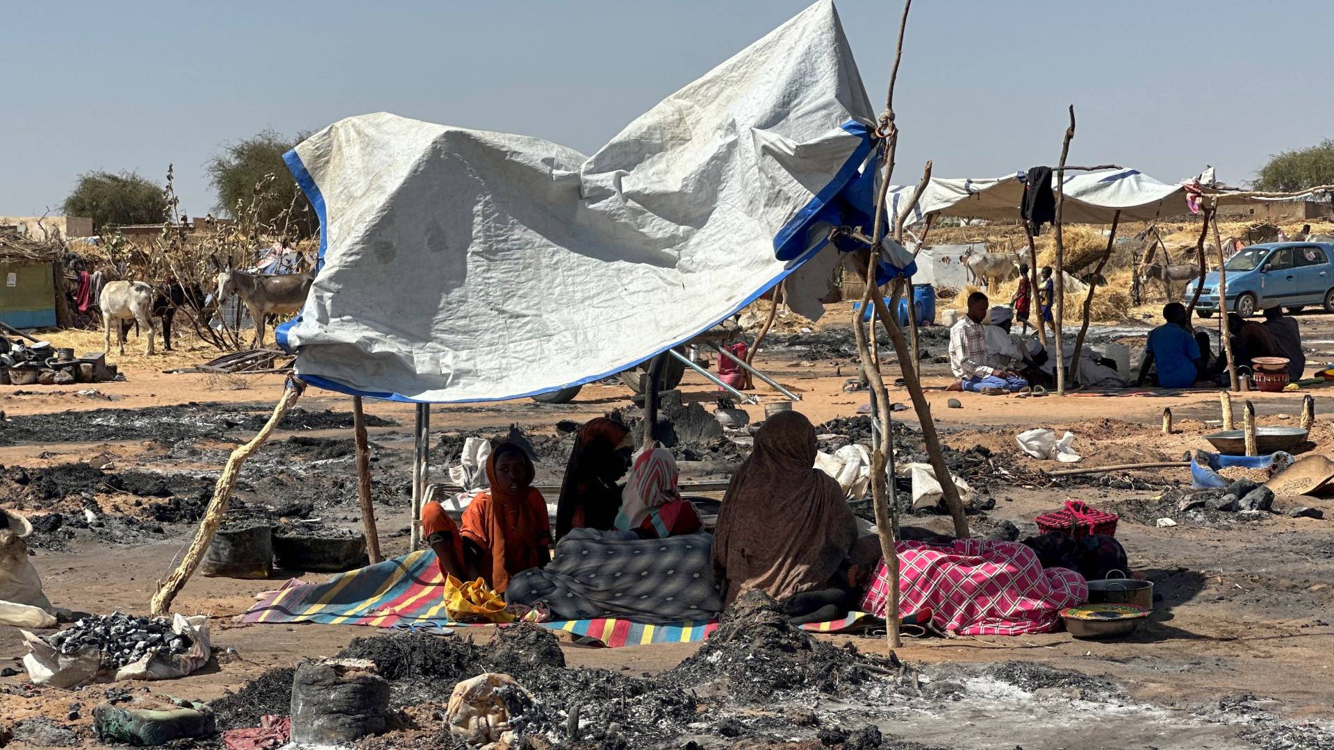 خيمة نازحين في دارفور