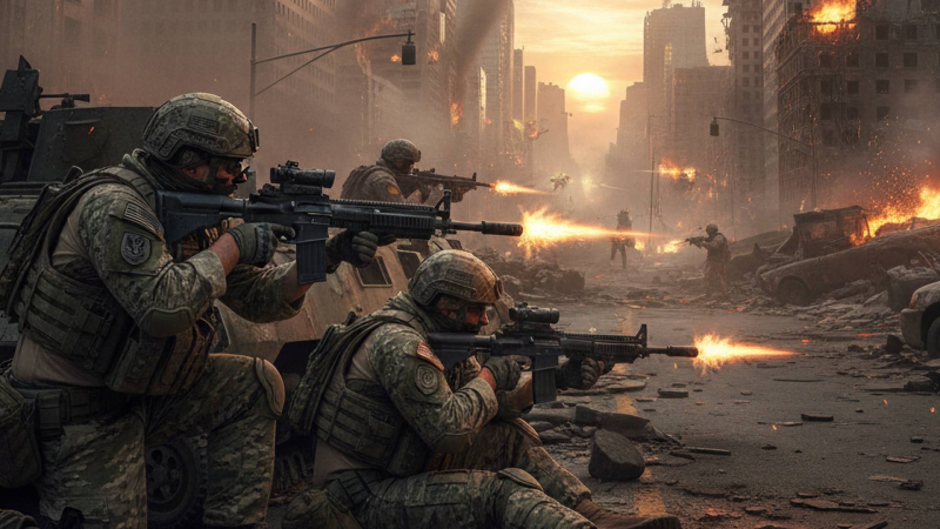 صورة مولدة بالذكاء الاصطناعي للحرب العالمية الثالثة