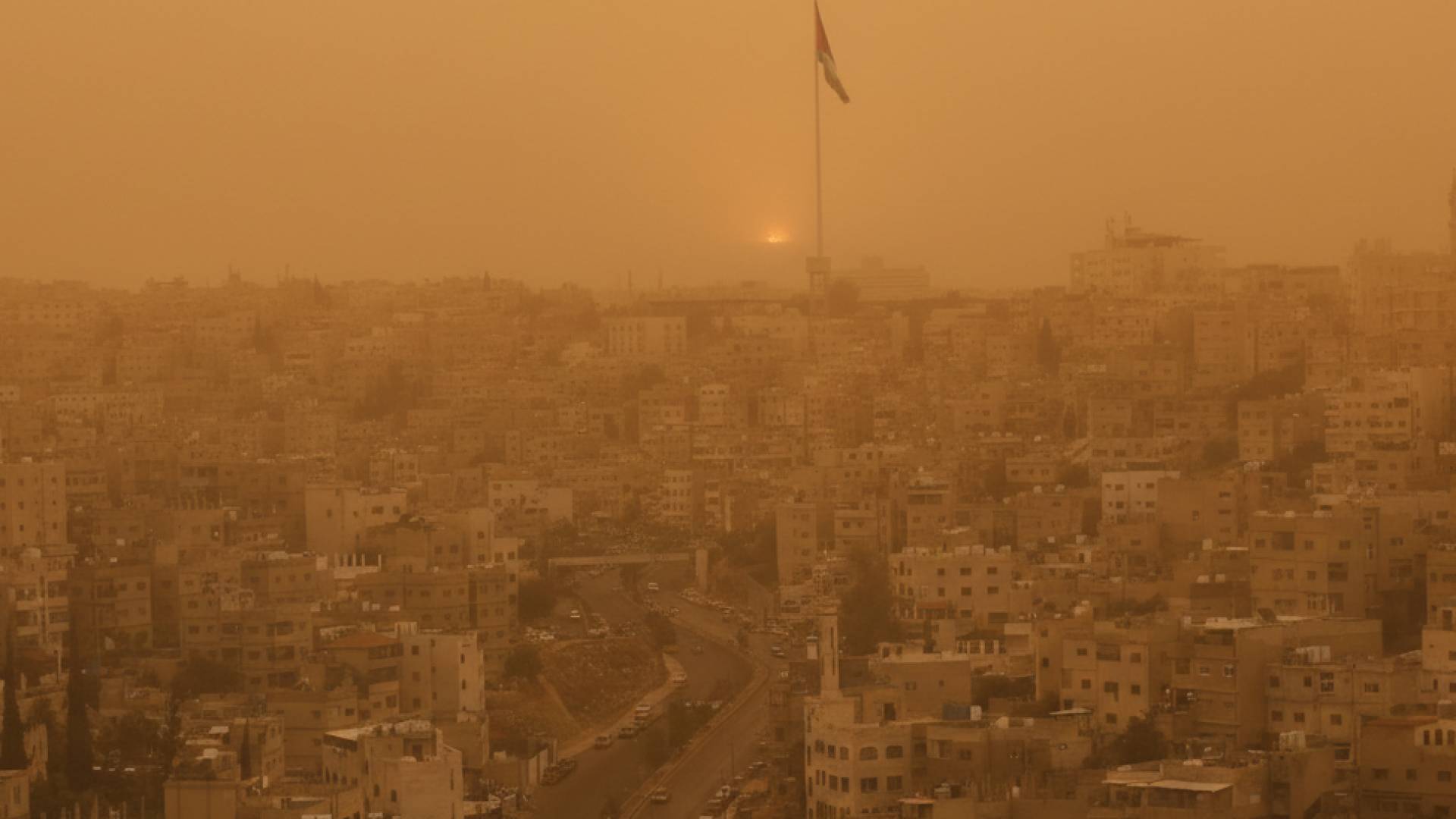 غبار في العاصمة عمان