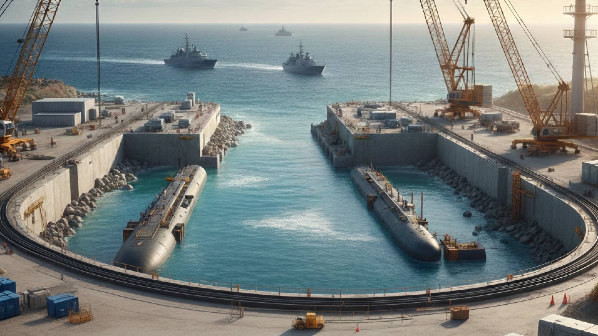 صورة مولدة بالذكاء الاصطناعي للغواصات النووية