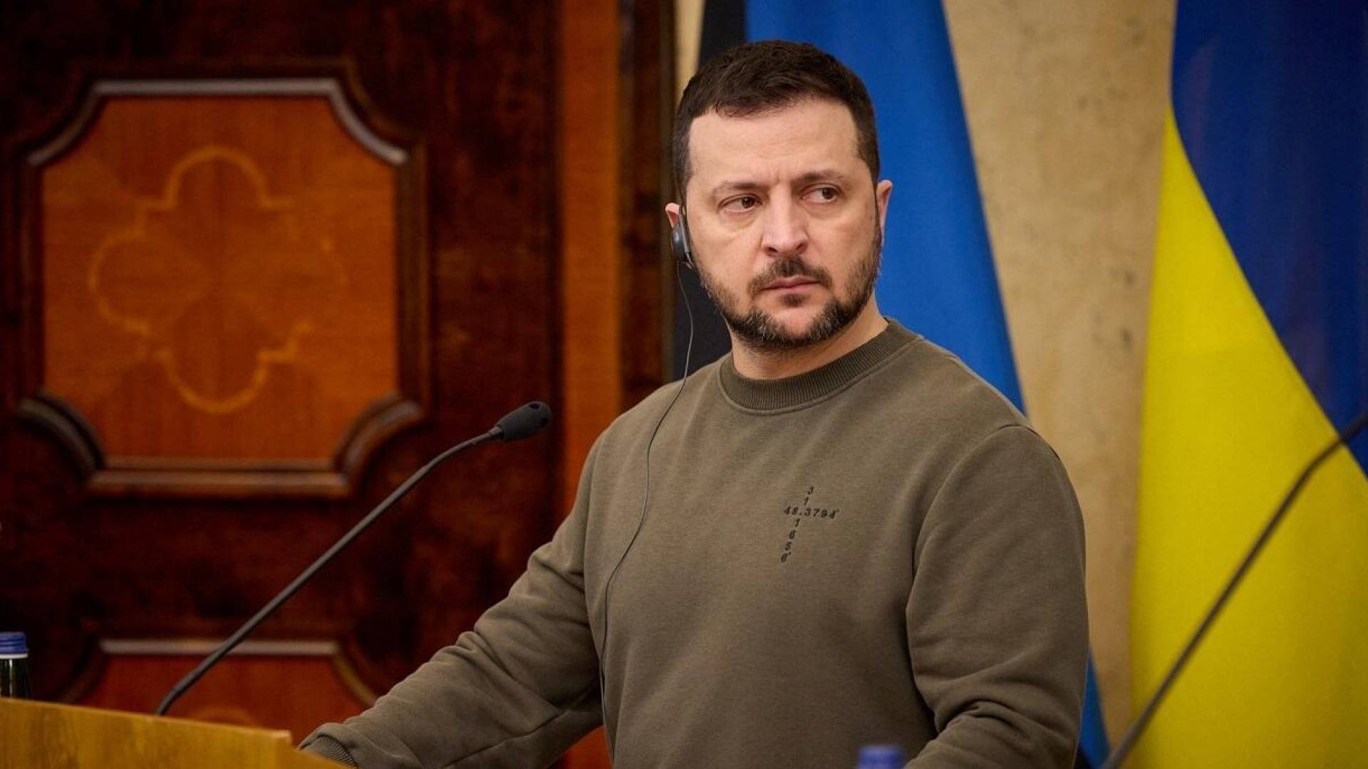 الرئيس الاوكراني فلاديمير زيلينسكي