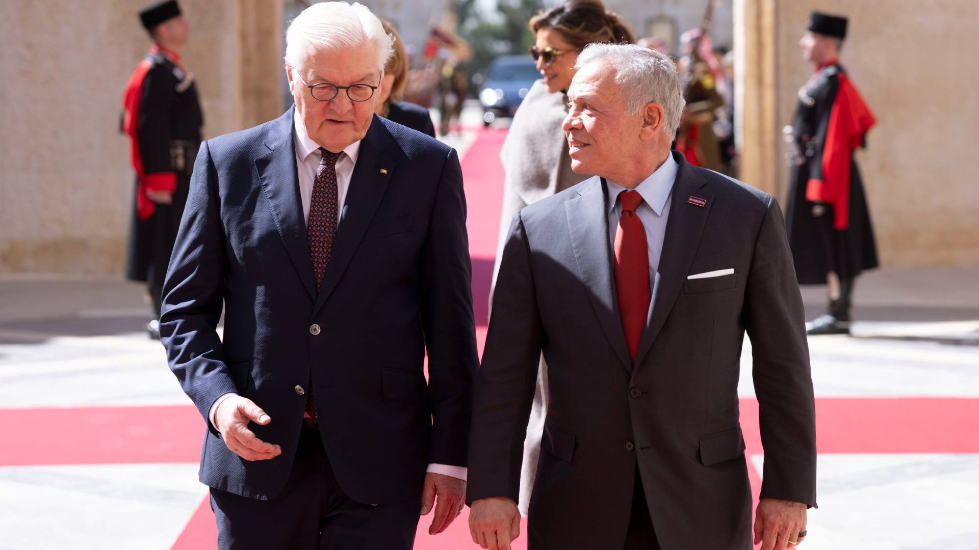 الملك والرئيس الألماني