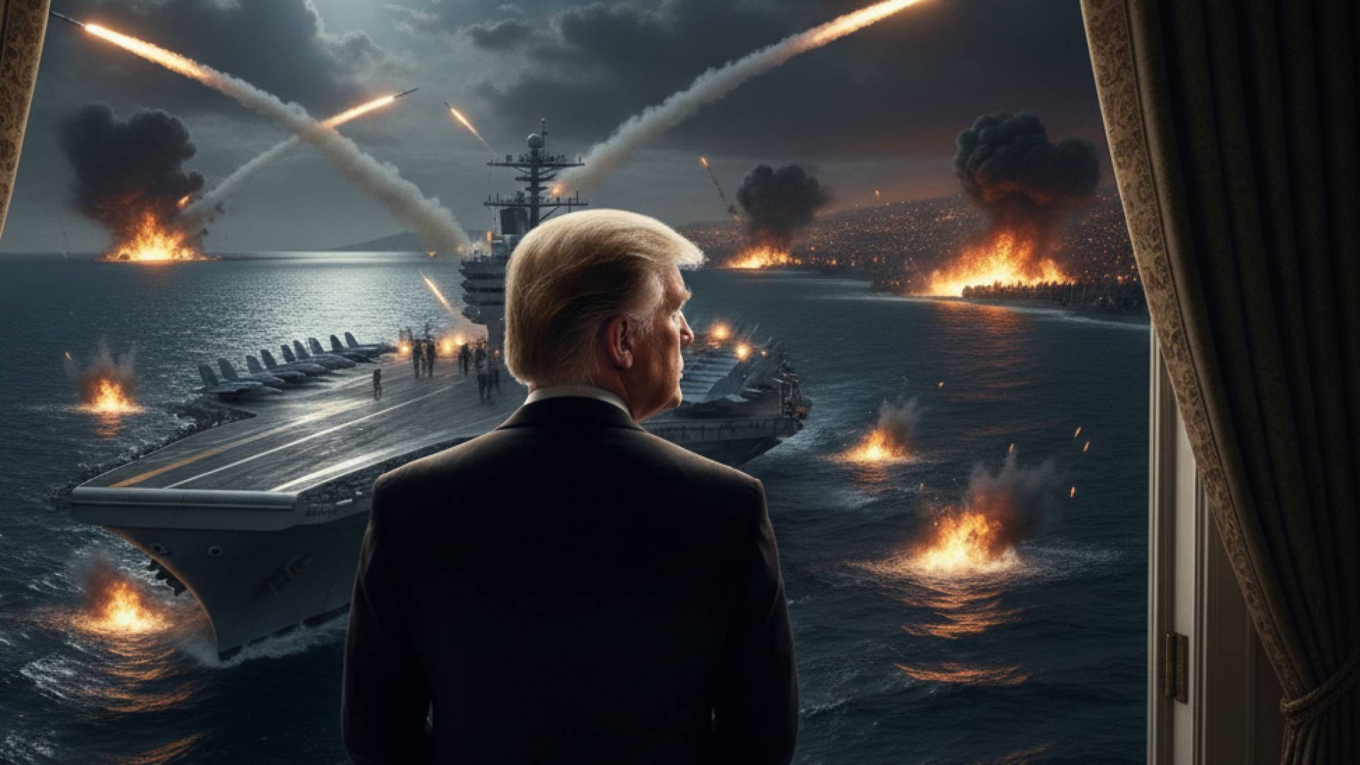 صورة مولدة بالذكاء الاصطناعي للرئيس الأمريكي دونالد ترمب