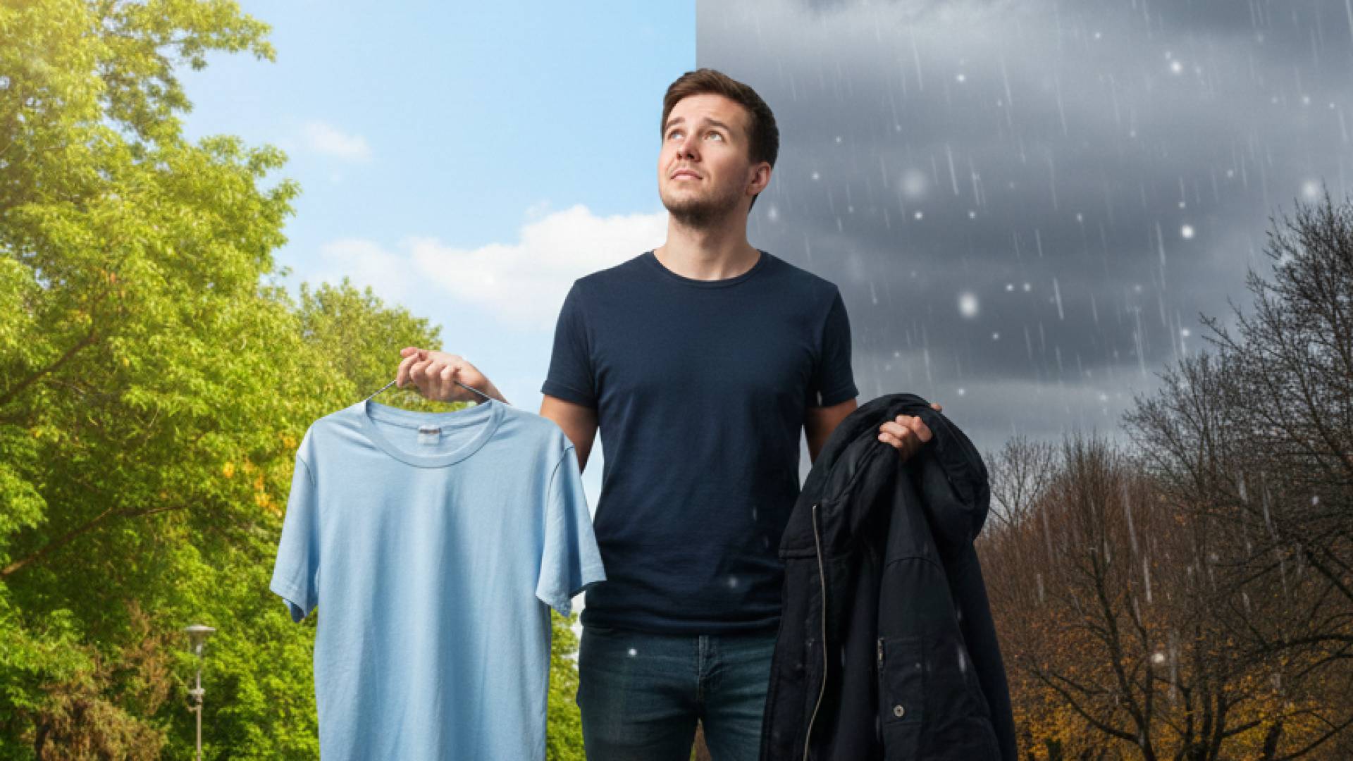 صورة مولدة بالذكاء الاصطناعي للتقلبات الجوية