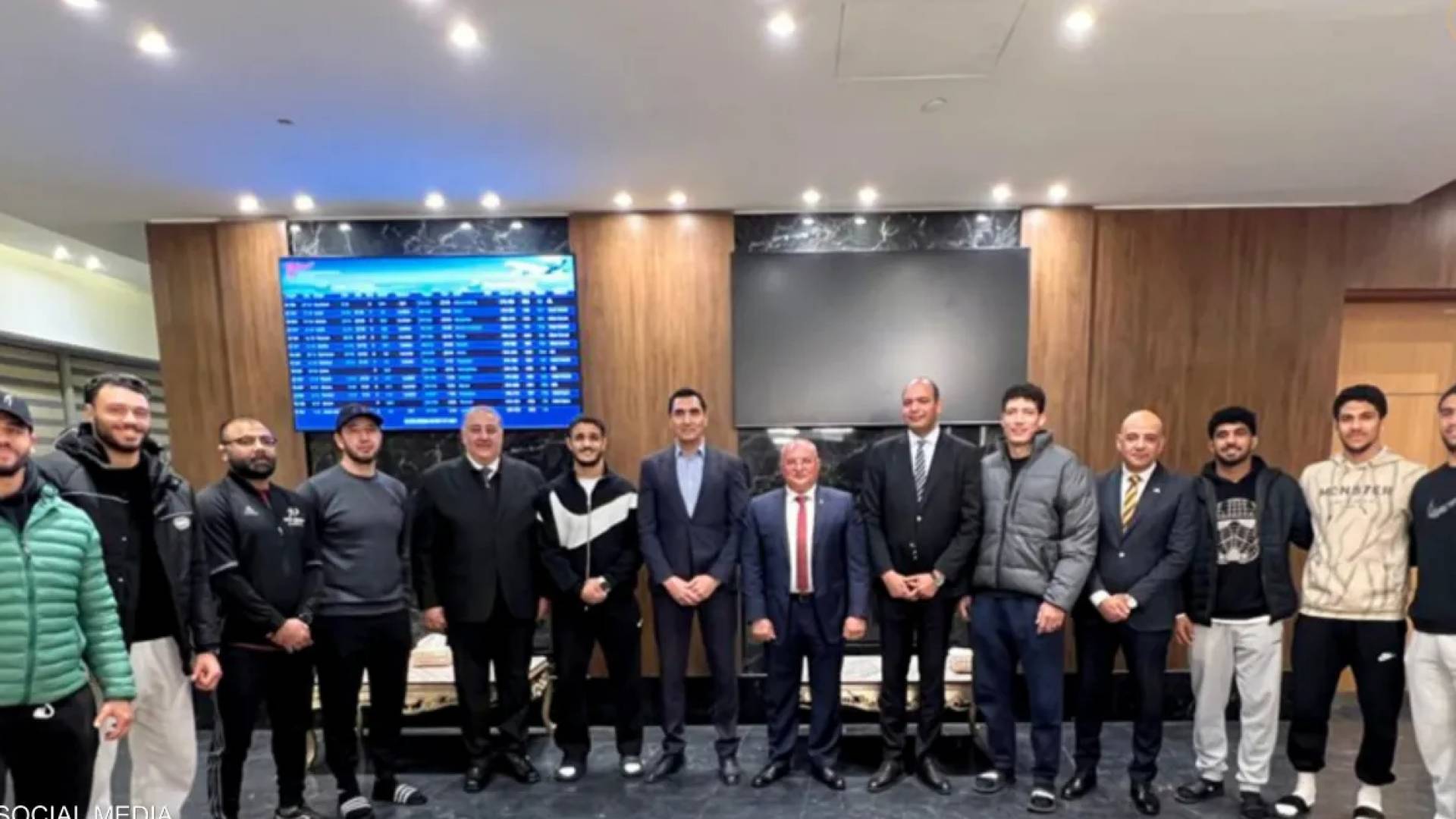 وزير الرياضة المصري يستقبل بعثة منتخب المصارعة بعد ذهبية بطولة التصنيف العالمي