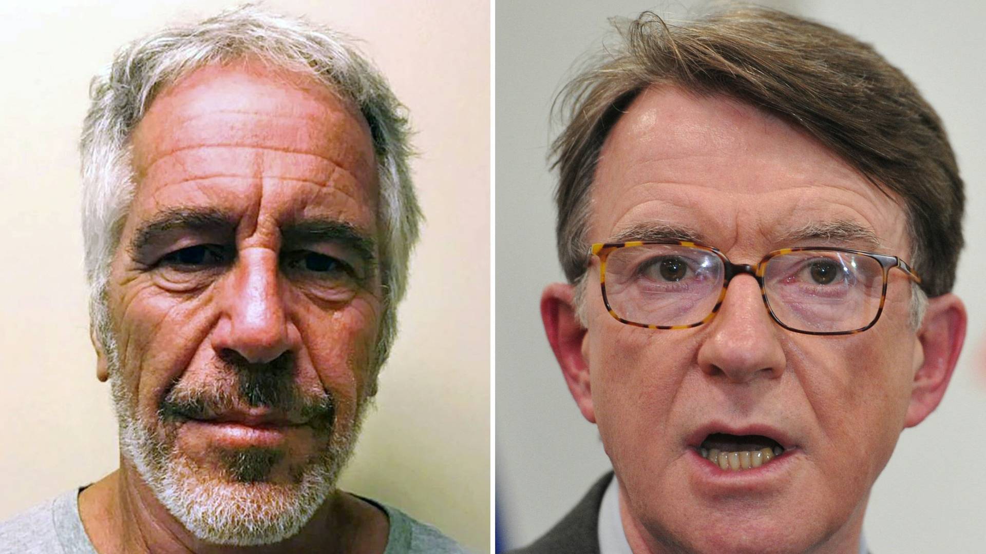 السفير البريطاني السابق بيتر ماندلسون و  جيفري ابستين